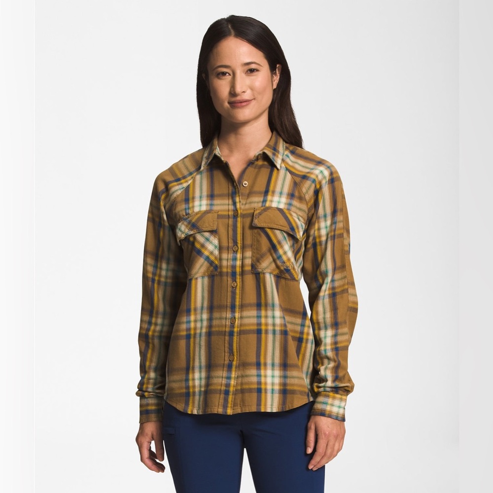 The North Face Women’s Set Up Camp Flannel in Utility Brown Small